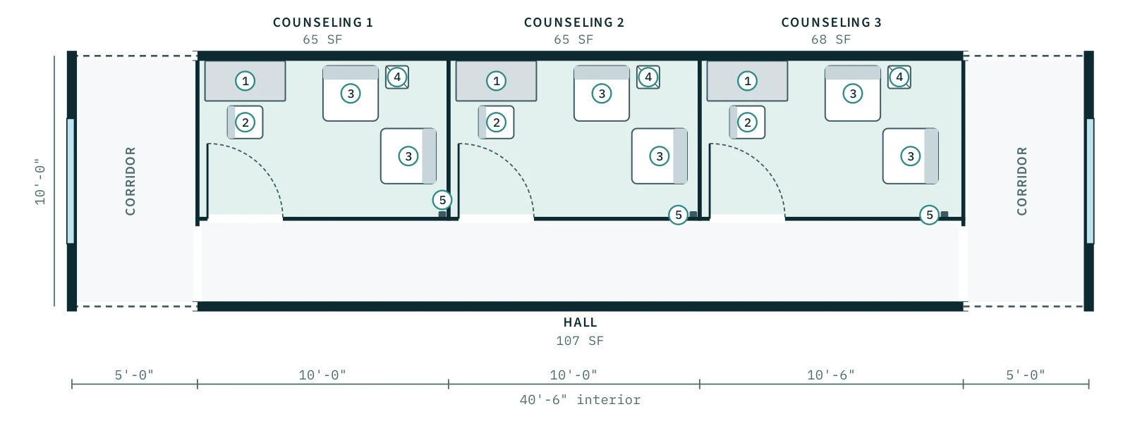 Behavioral Health floor plan, RP-BH