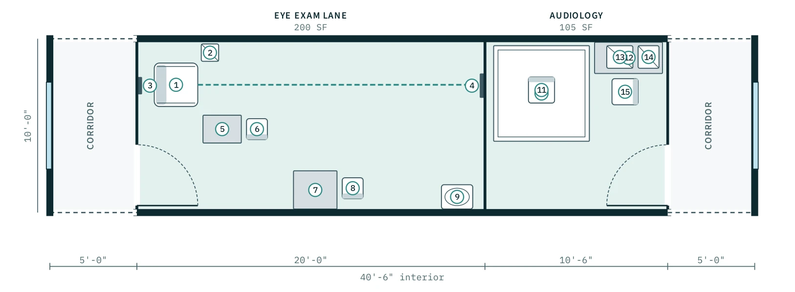 Eye & Hearing floor plan, RP-EH